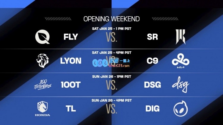 美洲联赛首轮对阵公布：C9将迎战Lyon，并与FLY同处一个半区